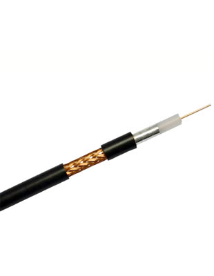 Solid core polyethylene insulated RF cable